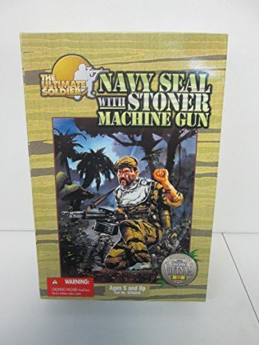 2000 21st Century Toys Inc The Ultimate Solider Navy Seal with Stoner Machine Gun