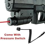 1 X Compact Pistol Gun Picattiny Rail Red Laser Sight