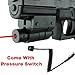 1 X Compact Pistol Gun Picattiny Rail Red Laser Sight