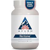 Ayush Herbs Rentone, Kidney Support Supplement with Cranberry, 90 Servings | Kidney Cleanse Pills for Women &amp; Men, Urinary Health &amp; Bladder Function
