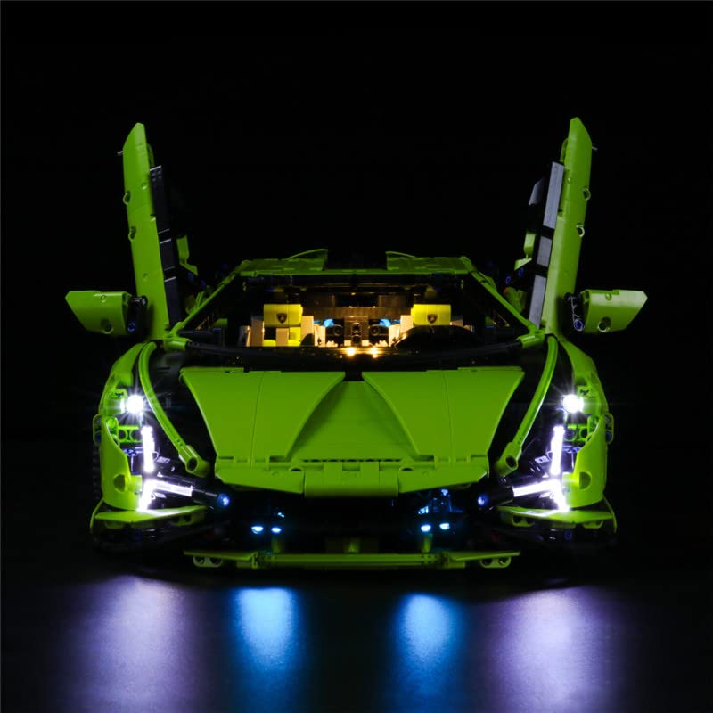 GEAMENT LED Lighting Kit Compatible with LEGO Lamborghini Sian (Sián) FKP 37 - for Technic 42115 Race Car Model (Lego Set Not Included) — image 1