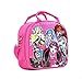 Monster High Lunch Box Carry Bag with Shoulder Strap and Water Bottle (PINK)