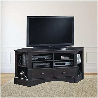 Trent Home Sea Horizon 61" Corner TV Stand in Antique Black