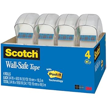 safe tape scotch brand engineered displaying repositionable rolls inches
