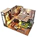 CUTEBEE DIY Doll House Miniature Dollhouse With Furnitures Wooden House Miniaturas Toys For Children 3D Wooden DIY Dollhouse Miniature