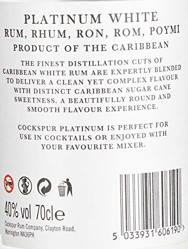 Cockspur Platinum White Rum (1 x 0.7 l) – Bild 5