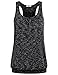 Miusey Womens Sleeveless Round Neck Loose Fit Racerback Workout Tank Top