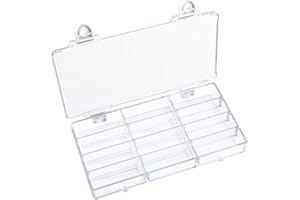 WANDIC Palette Box, 1 Pc 12-Well Empty Watercolour Box Airtight Paint Palette Container for Watercolor, Gouache, Acrylic and Oil Paint