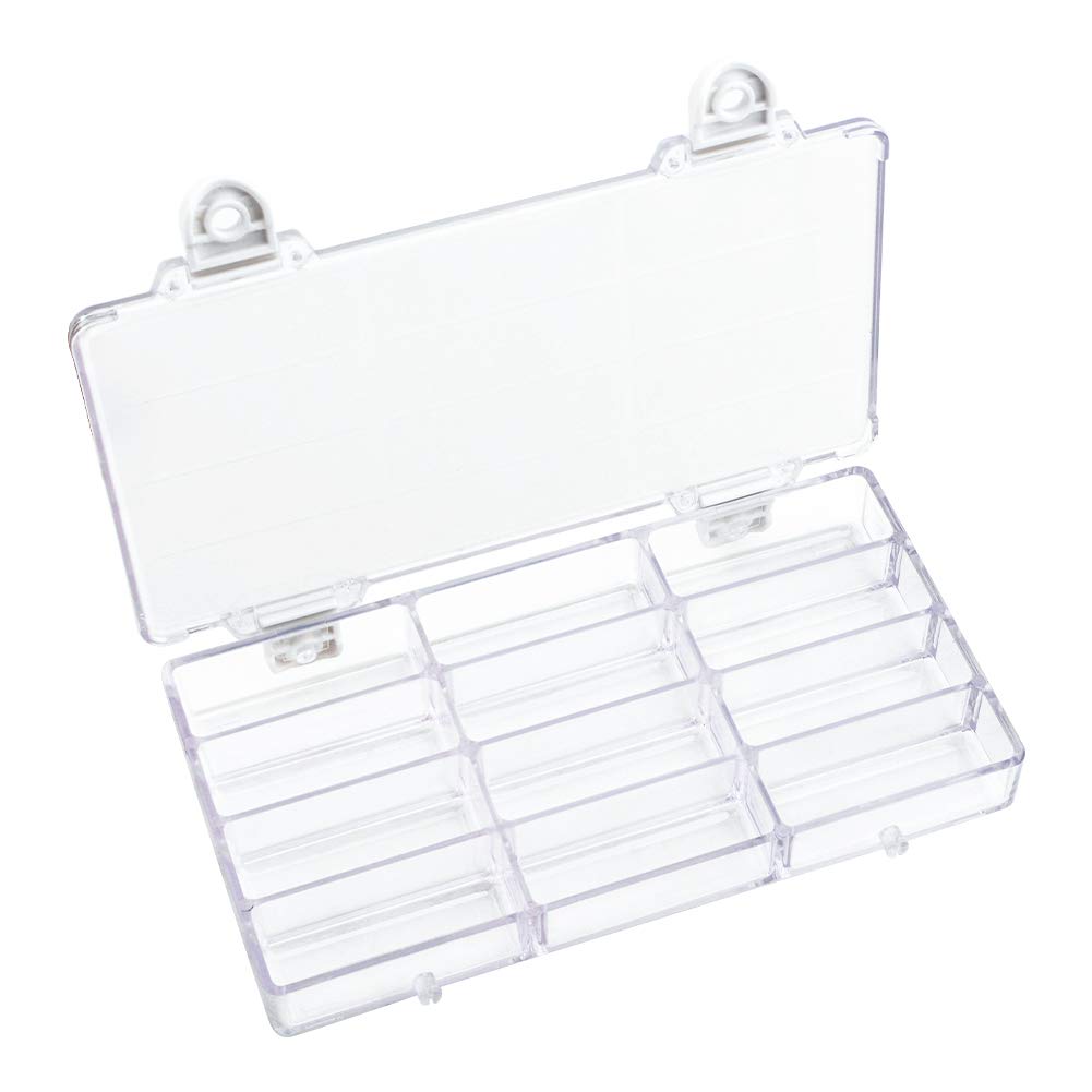 WANDIC Palette Box, 1 Pc 12-Well Empty Watercolour Box Airtight Paint Palette Container For Watercolor, Gouache, Acrylic And Oil Paint