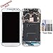 cellphoneage® for Samsung Galaxy S4 SIV New LCD Screen Replacement With Frame(GSM Models - T-Mobile M919 AT&T I337)Full Set Display Touch Screen Digitizer Assembly Touch Panel + Free Tool Kits (White)