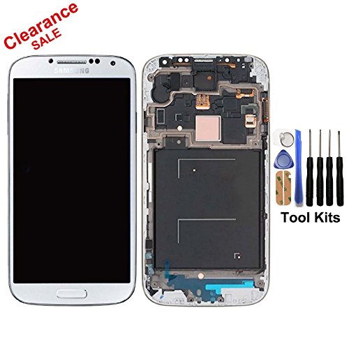 cellphoneage for Samsung Galaxy S4 SIV New LCD Screen Replacement With Frame(GSM Models - T-Mobile M919 AT&T I337)Full Set Display Touch Screen Digitizer Assembly Touch Panel + Free Tool Kits (White) cellphoneage for Samsung Galaxy S4 SIV New LCD Screen Replacement With Frame(GSM Models - T-Mobile M919 AT&T I337)Full Set Display Touch Screen Digitizer Assembly Touch Panel + Free Tool Kits (White)