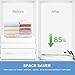 BoxLegend Vacuum Storage 4 Pack (3 Large, 1 Small) 80% More Space Saver Bags for Clothes, Blankets, Pillows