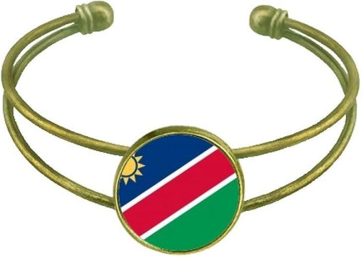 Amazon ナミビア国旗 アフリカカカントリー ブレスレット バングル レトロ オープンカフジュエリー ブレスレット 通販