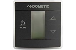 Dometic USA CT Single Zone Wall Thermostat - Programmable AC Control w/Digital Temperature Display- Easy Wall Mount Design for RVs and Trailers