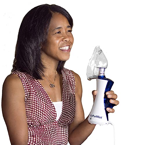 MyPurMist New Classic Handheld Personal Steam Inhaler, Vaporizer and Humidifier (Plug-in) with Bonus Hands-Free Holder