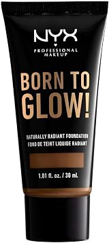 NYX Born to Glow Radiant Foundation Mocha Medium Coverage Vegan
