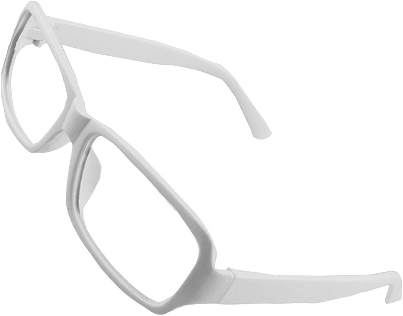 black and white plastic eyeglass frames
