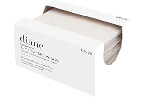 Diane End Wraps for Styling Hair in Salon or at Home 2.25 inch x 3.25 inch , White, 1000 Count(Pack of 1)
