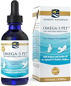 Amazon Com Cat Coat Supplement Cat Omega 3 Fatty Acids Essential Support Cats Health Omega 3 Fish Oil For Cats 1 Bottle 180 Softgels Health Personal Care