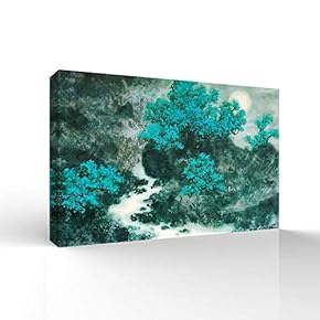 Canvas Wall Art for Living Room,Bedroom Home Artwork Paintings Abstract Forest Ready to Hang - 12x18 inches