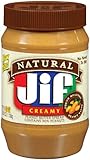 Jif Natural Creamy Peanut Butter Spread, 40-Ounce (Pack of 2)