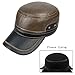 Molodo Men Winter Leather Fur Baseball Newsboy Cap Ear Flap Trapper Hunting Hat