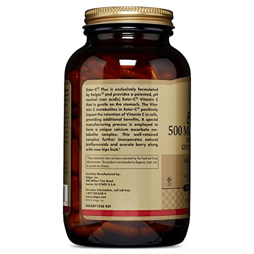 Solgar EsterC Plus Vitamin C (EsterC Ascorbate Complex) 500 mg, 250