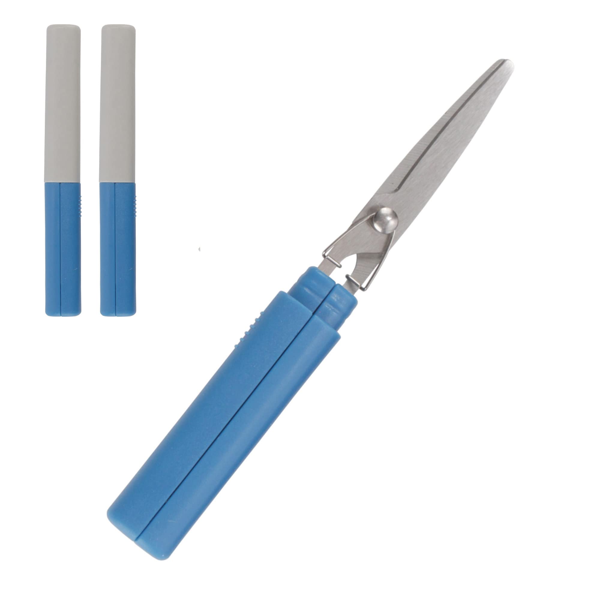 Mini Pen Portable Travel Scissors - Dark Blue - 2 Pairs