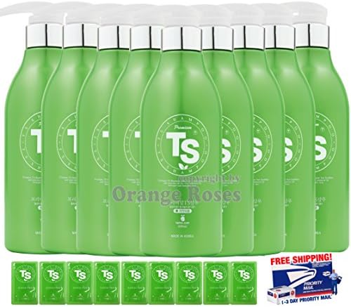 Premium TS Shampoo 9 Pack ( Shampoo 500ml(16.9oz) x 9ea + 9 Sample Pouches) Best Selling Hair Loss Prevention from South Korea