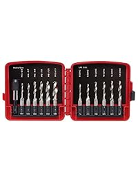 Neiko 10059A - Juego de brocas y grifos combinados con adaptador de cambio rápido, 13 piezas, SAE métrico