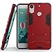 HTC Desire 10 Pro Case, CoverON [Shadow Armor Series] Hard Slim Hybrid Kickstand Phone Cover Case for HTC Desire 10 Pro - Red / Black
