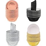Sumind Foil Metallic Cupcake Case Liners Muffin Paper Baking Cups (Multicolor 400)