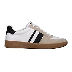 Ben Sherman Men's Hyde Sneaker, White/Black/Gum, 8.5