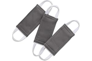 Nursery Door Cushions/Silencers - PONY DANCE Door Latch Covers with Stretchy Elastic Straps for Baby Sleep,Grey,Pack of 3