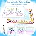 TECBOSS Aqua Magic Mat, Kids Painting Writing Doodle Board Toy, Colorful Water Drawing Pad Mess Free with Magic Pens Educational Girl Toys for Age 1 2 3 4 5 6 Year Old Girls Boys Toddler, Gift Box