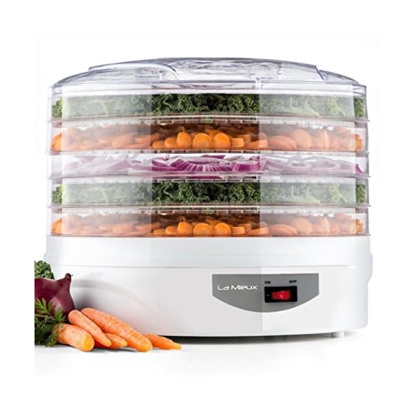 Kitchen-Electric-Pro-Food-Dehydrator-Snackmaster-Food-Preserver-White