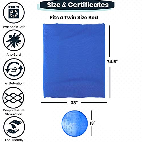 Sensory Compression Blanket for Kids Plus Wobble Seat Cushion