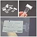 WSERE 5 Pieces Transparent Car Parking Ticket Holder Clip Car Windshield Windscreen Tickets Holder With Adhesive Tape