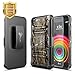 LG X Power Case, LG XPower Holster Case with Free [Tempered Glass Screen Protector], NageBee [Heavy Duty] Armor Shock Proof [Swivel Belt Clip] Holster [Kickstand] Combo Rugged Case for LG K6P -Camo