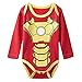 A&J Design Baby Boys' Ironman Long Sleeve Bodysuit
