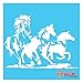 Wild Mustang Horse Stencil - DIY Bronco -Multipack (S,M,L)