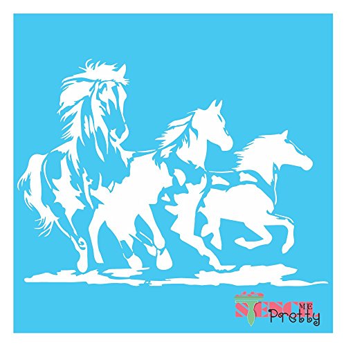 Wild Mustang Horse Stencil - DIY Bronco -Multipack (S,M,L)