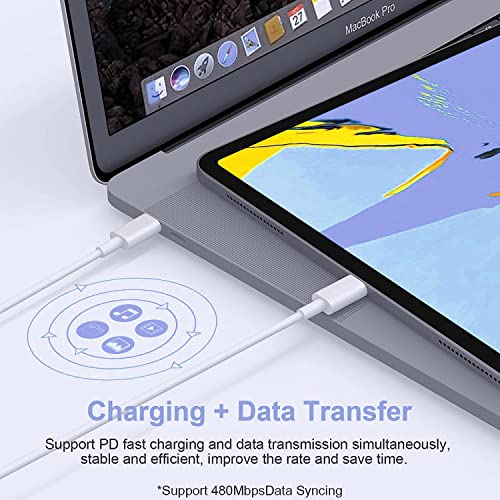 iPad Charger, iPad Charger Cord 10 FT Apple Certified, 20W USB C iPad
