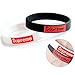 SUPER Q Silicone Bracelet (2 Pack) Black+White Popular Sports Rubber Wristbands for Boys, Girls, Teen, Adult Urban Fashion Style