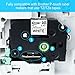 Anycolor 10 Pack Compatible Brother P-touch Label Maker Tape TZe 231 TZ 231 Laminated Black on White TZ Tape for Brother Labeler PT-D210 PT-H100 PT-D400 PT-D600 PT-P700, 1/2 Inch (12mm) x 8m (26.2ft)
