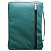 Poly-Canvas Bible / Book Cover w/Fish Applique (Large / Teal)