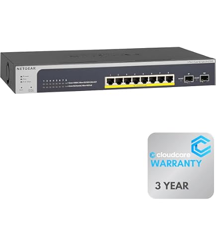 Amazon.com: NETGEAR 10-Port Gigabit Ethernet Smart Managed Pro PoE