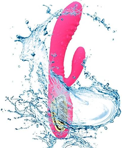 Massage Stick Rabbit Dilldós Vibrant Toys For Women, Waterproof Wireless Thrusting Multi Speed Silicone Smooth Wand Massager, USB Rechargeable Viberate Toys For Adults Female, Pink