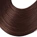SARLA Invisible Wire Hair Extension Dark Auburn Wavy Curly Long Synthetic Hairpiece 18 Inch Adjustable Transparent Headband for Women
