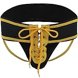 iiniim Men's Lace Up Jockstrap Sports Underwear - Small - Yellow
